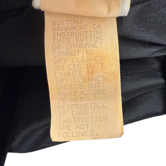 Vintage Tadashi Size 4 Sleeveless Collared Formal‎ Gown Black Gathered Draped - Picture 8 of 9